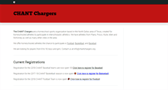 Desktop Screenshot of chantchargers.org